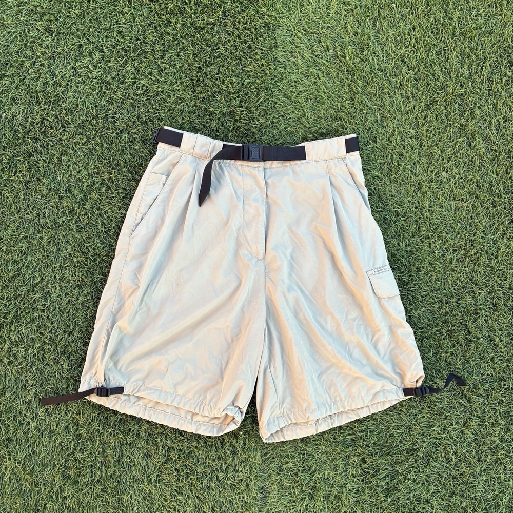Exofficio Women's Belted Cargo Shorts Hiking Outdoor Travel Size S Tan Beige